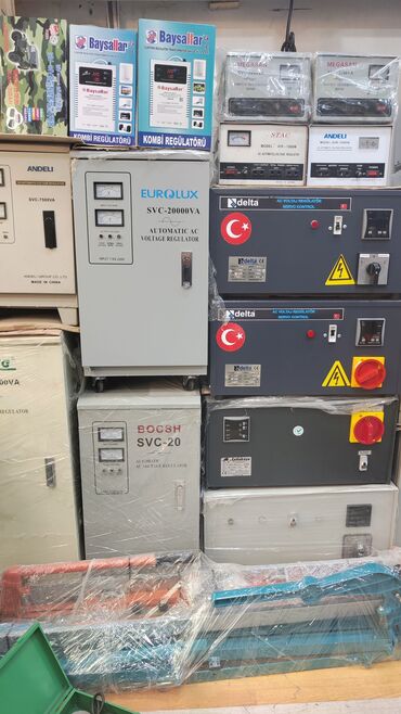 Gərginlik stabilizatorları: Yeni, Ev üçün, 1 faza, Gərginliy stabilizatoru, 110 V, Rayonlara çatdırılma, Pulsuz çatdırılma, Kredit var — 2