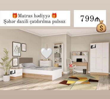 yeni mebel: Yataq otağı dəsti