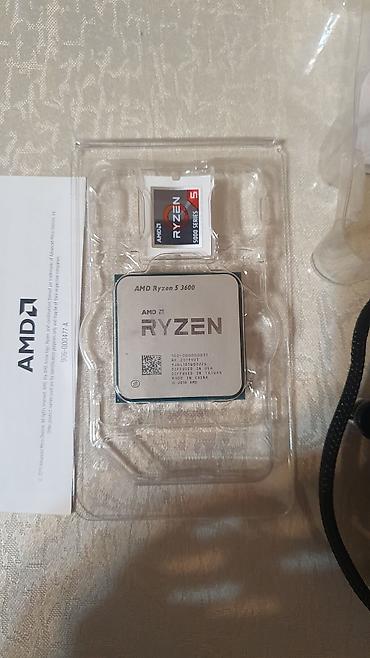 Kompüter ehtiyyat hissələri: Prosessor AMD Ryzen 5 3600, 3-4 GHz, 6 nüvə, İşlənmiş — 3
