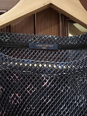 sortlar: Louis Vuitton iki hissəli dəst – tül/tor teksturalı şortik və qısaqol — 3