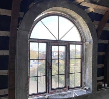 Plastik pəncərələr: Yeni İkiqat şüşə paketi Plastik pəncərə, Еni: 1 sm, Uzunluğu: 100 sm, Pulsuz quraşdırma — 15