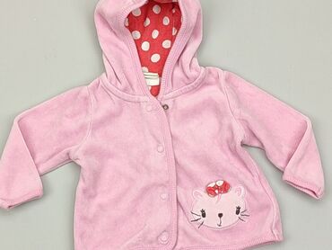 sweterek różowy dla niemowlaka: Kardigan, H&M, 0-3 m, stan - Bardzo dobry