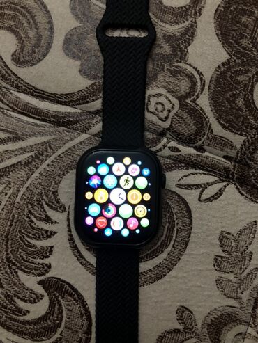 Другие смарт-часы: Смарт‑часы с прямоугольным сенсорным дисплеем и черным плетеным — 2