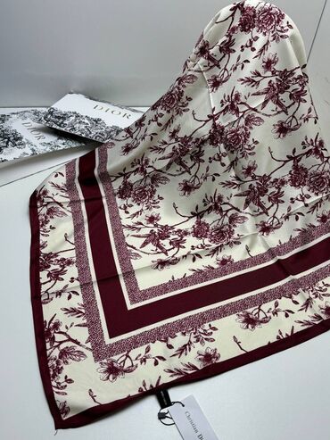 Платки: 📣📣 Новый платки 🔥🔥🔥🔥 🧣🧣Рамер : 90:90 см 🧣🧣Материал : 100% silk — 5