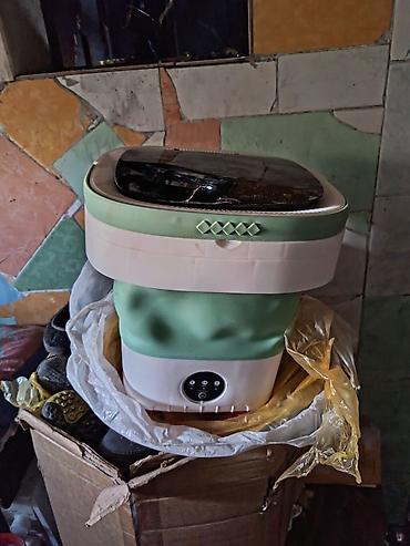 Складная мини‑стиральная машина с крышкой и электронным