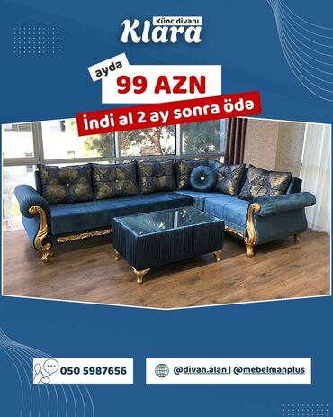 Bağ, çöl mebeli: Künc divan, Yeni, Açılan, Bazalı, Parça, Çatdırılma yoxdur