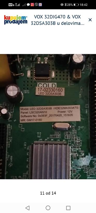 Aksesoari za TV i video: VOX 32DIG470 i VOX 32DSA303B – delovi za TV Dostupni moduli i — 12