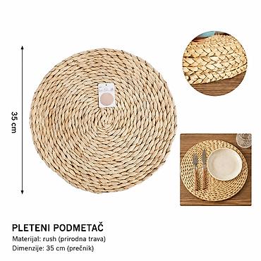 KMT Prostirka od rogoza 2407529 Pletena prostirka/podmetač od