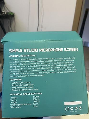 Micfuns MF1 – prenosivi štit za mikrofon (Simple Studio Microphone at lalafo.rs — 3 Micfuns MF1 – prenosivi štit za mikrofon (Simple Studio Microphone — 3