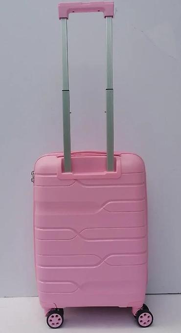 Putni koferi i torbe: Tvrdi kofer na točkiće – ružičasti - Materijal: čvrsta ABS/plastika — 3