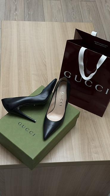 Личные вещи: Туфли, 39.5, 40, Gucci, Б/у, цвет - Черный, Самовывоз — 3