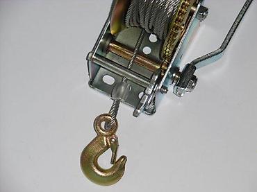 Dizalice: Ručno vitlo sa sajlom i kukom - Tip: mehaničko ručno vitlo sa polugom — 5