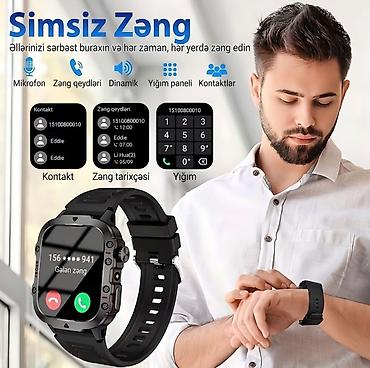 Smart saatlar: Yeni, Smart saat, Sensor ekran, rəng - Qara — 9