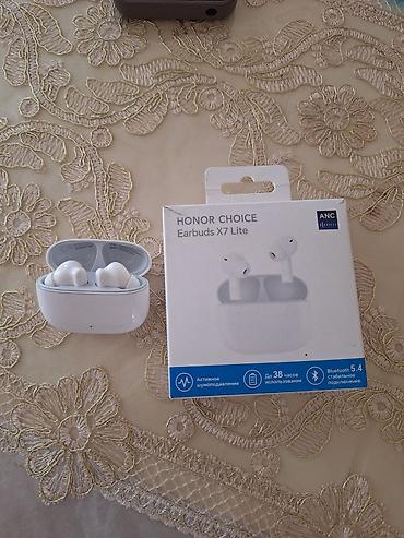 Qulaqcıqlar: İşlənmiş Simsiz (Bluetooth) Qulaqcıqlar, Honor, rəng - Ağ — 6