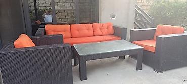 sallanan kreslo: Açıq hava üçün dəst: rattan bağ/terrasa mebel komplekti. Tərkibi: - — 1