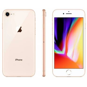 Apple iPhone: IPhone 8, Б/у, 256 ГБ, Золотой, Защитное стекло, 79 %