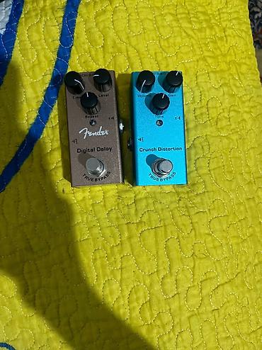 Гитаралар: Педали эффектов для электрогитары Crunch Distortion и Delay. Хорошие — 1