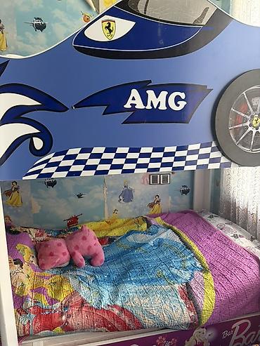 barbi ucun mebel: Satılır – İki Mərtəbəli Uşaq Çarpayısı 👧👦 Qız və oğlan uşaqları üçün — 1