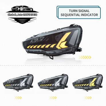 Передние фары: Комплект передних фар Mitsubishi 2011 г., Новый — 8