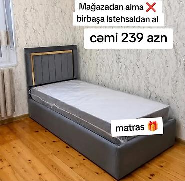dus basligi: Yeni, Təknəfərlik çarpayı, Bazasız, Matras ilə, Siyirməsiz — 1