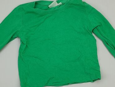 satynowa koszula zielona: Bluzka, 9-12 m, stan - Dobry
