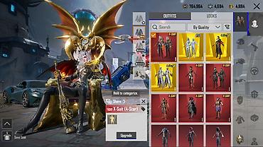 gumus kulce satisi: PUBG Mobile oyun hesabı – nadir X-Suit kolleksiyaları və kosmetiklər — 3