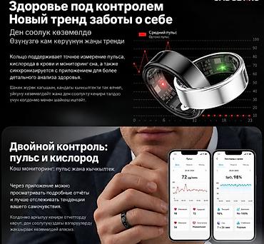 apple 17: Умное кольцо Smart Ring для мониторинга здоровья с зарядным футляром и — 7