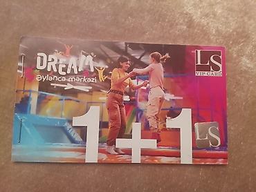 Məhsul: DREAM Əyləncə Mərkəzi – “1+1” kupon (LS VIP CARD) Təsvir: -