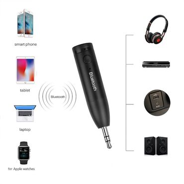 Audio tehnika: Bluetooth Aux Handsfre Receiver Tip interfejsa: 3,5 mm Veličina