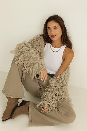 Džemperi, kardigani: 🔥Pleteni kardigan sa resama – ženstven, udoban i efektan komad za — 14