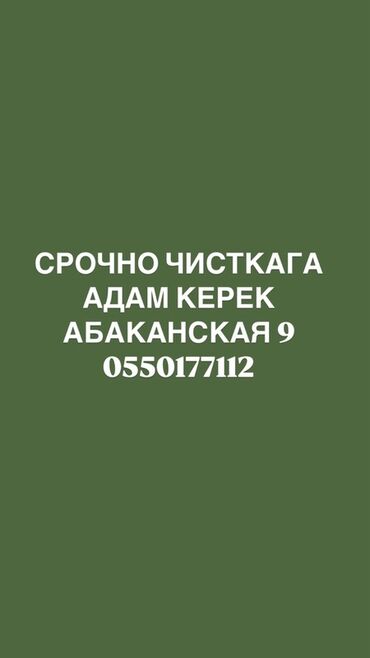 крой на дому: Талап кылынат Тазалоочу