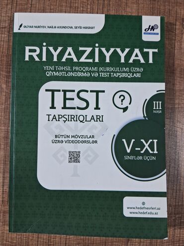 riyaziyyat 11 ci sinif metodik vesait pdf 2023: Hədəf Riyaziyyat 5 -11 ci sinflər test tapşırıları