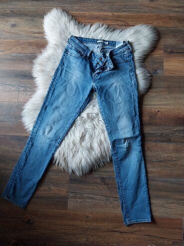 levis jeans: 29, Teksas, Normalan struk, Iscepane