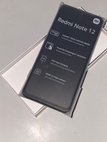 чехлы для телефонов для девочек: Redmi, Redmi Note 12, Новый, 128 ГБ, цвет - Черный, 2 SIM
