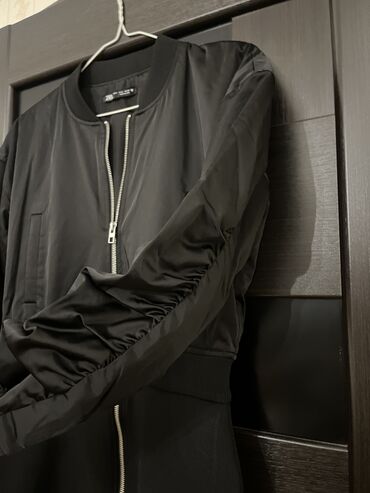 Gündəlik donlar: Zara bomber-paltar. yuxarısı bomber kurtka aşagı etek hissesi triko — 9