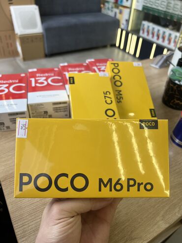 планшет телефон: Poco M6 Pro, Жаңы, 256 ГБ, түсү - Кара, 2 SIM