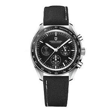 Ručni satovi: PAGANI DESIGN PD-1701 -Crni- Omega Speedmaster Moonwatch Potpuno nov — 11