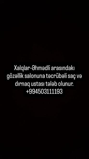 berde ferma: Xalqlar–Əhmədli istiqamətində yerləşən gözəllik salonuna təcrübəli saç — 1