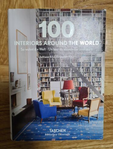 Knjige, časopisi, CD i DVD: Knjiga 100 enterijera širom sveta, dobro očuvana,bez ikakvih