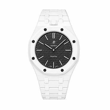 фирменные красовки: Часы Swatch x AP Royal Pop (белые) - Кварцевые наручные часы в — 3