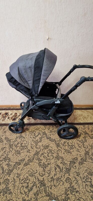 Коляски: Коляска, цвет - Серебристый, Б/у — 7