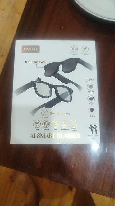 günəş eynəkləri: AI Smart Glasses AIMB-G1 – ağıllı eynək Xüsusiyyətlər: - 8 MP kamera — 1