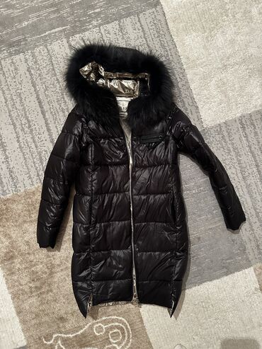 стильная зимняя мужская одежда: Куртка S (EU 36), цвет - Черный
