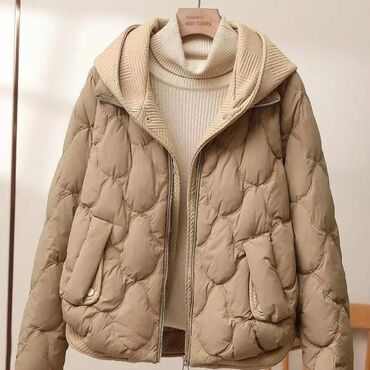 куртка бежевая: Куртка деми 3xl (52-54) цена 3000сом