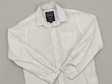 reserved bluzka z długim rękawem: Koszula 10 lat, stan - Bardzo dobry, wzór - Jednolity kolor, kolor - Biały
