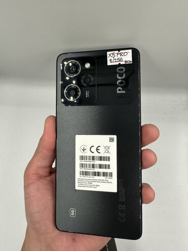 Мобильные телефоны и аксессуары: Poco X5 Pro, Б/у, 256 ГБ, цвет - Черный, 2 SIM