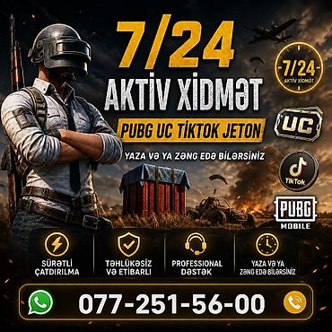 çat patpres təmiri: PUBG Mobile və Free Fire üçün rəqəmsal valyuta və paketlər Xidmətlər — 1