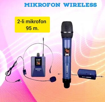 Mikrofonlar: Yeni Simsiz (Bluetooth) Mikrofon Ünvandan götürmə — 10
