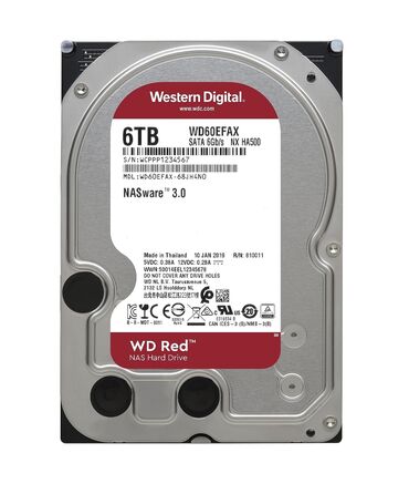 Kompüter ehtiyyat hissələri: Daxili Sərt disk (HDD) Western Digital (WD), > 8 TB, 5400 RPM, 3.5"