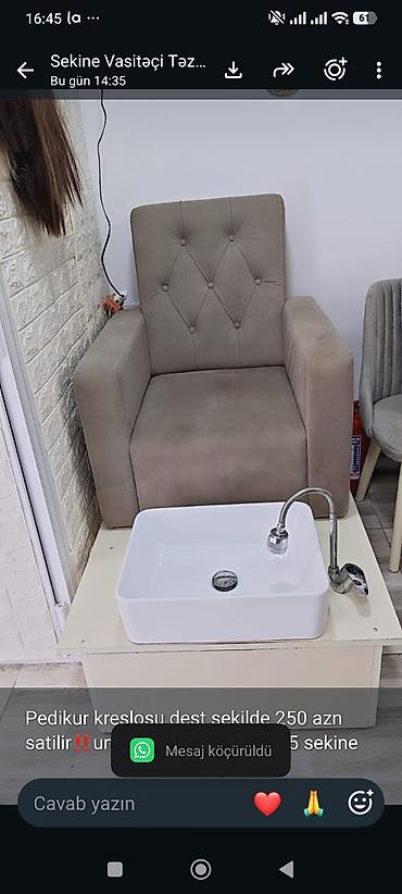 Pedikur kreslosu dest şekilde 250 azn satilir‼️unvan nerimanov yl1155